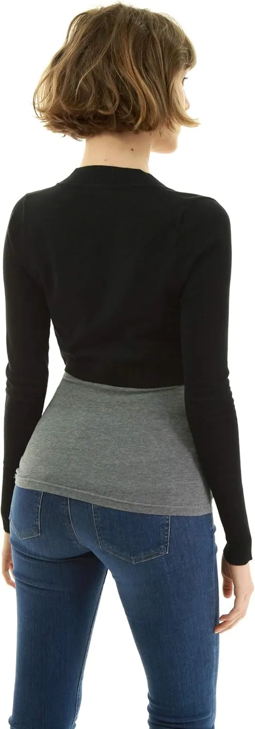 AmlieBoutik Women Long Sleeve Light Knit Bolero Shrug Cardigan