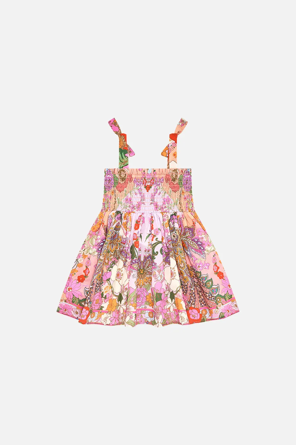 BABIES DRESS WITH SHIRRING CLEVER CLOGS