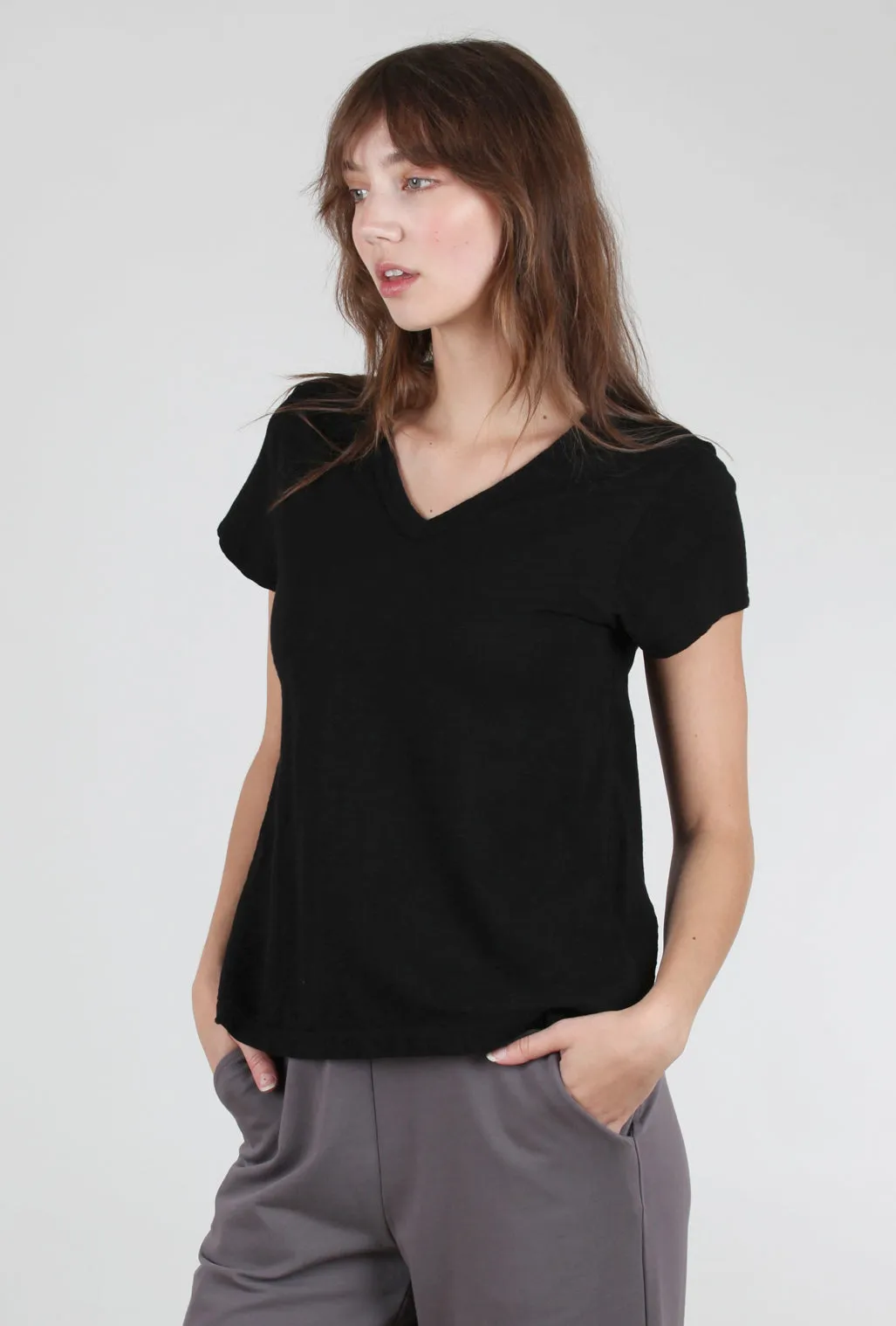 Baby Baby Fit Vee Tee, Black