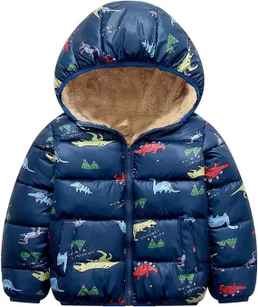 Baby Boys Girls Winter Coats Hoods Light Puffer Down Jacket Outwear Toddler Puffer Jacket Baby Jacket