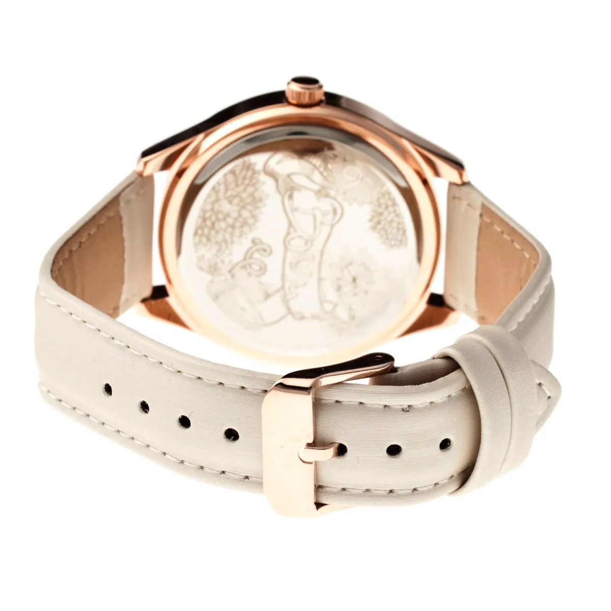 Boum Chic Mirror-Dial Leather-Band Ladies Watch
