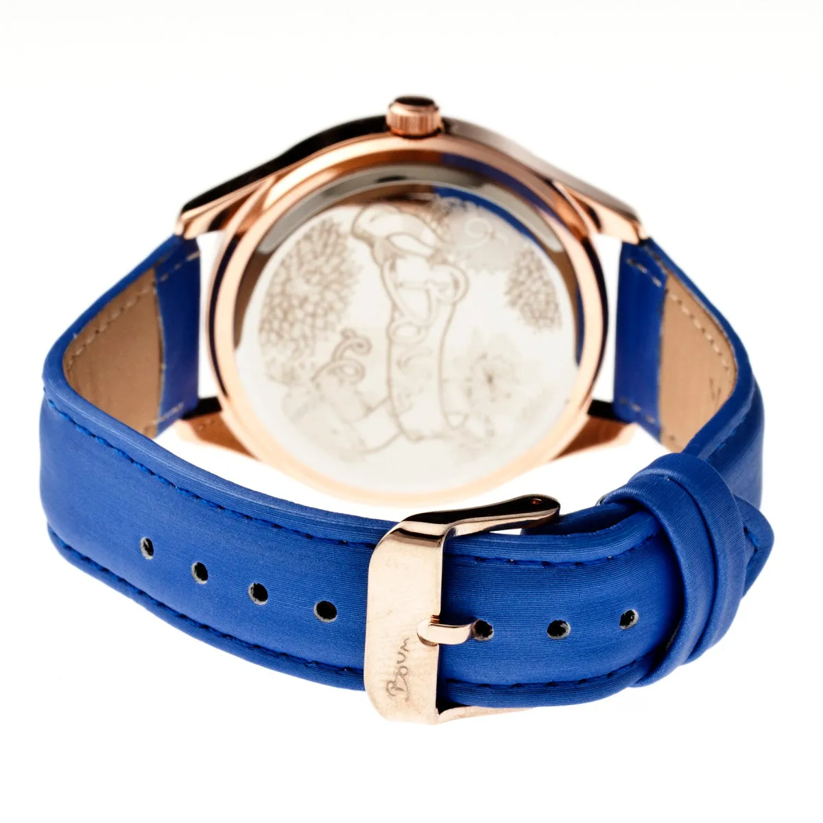 Boum Chic Mirror-Dial Leather-Band Ladies Watch