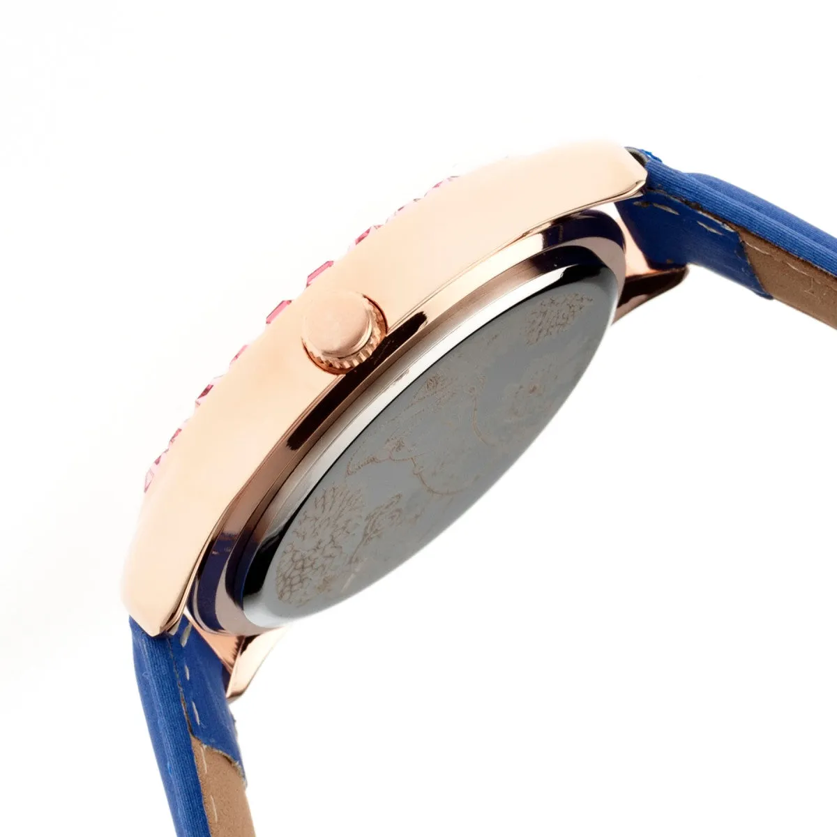 Boum Chic Mirror-Dial Leather-Band Ladies Watch