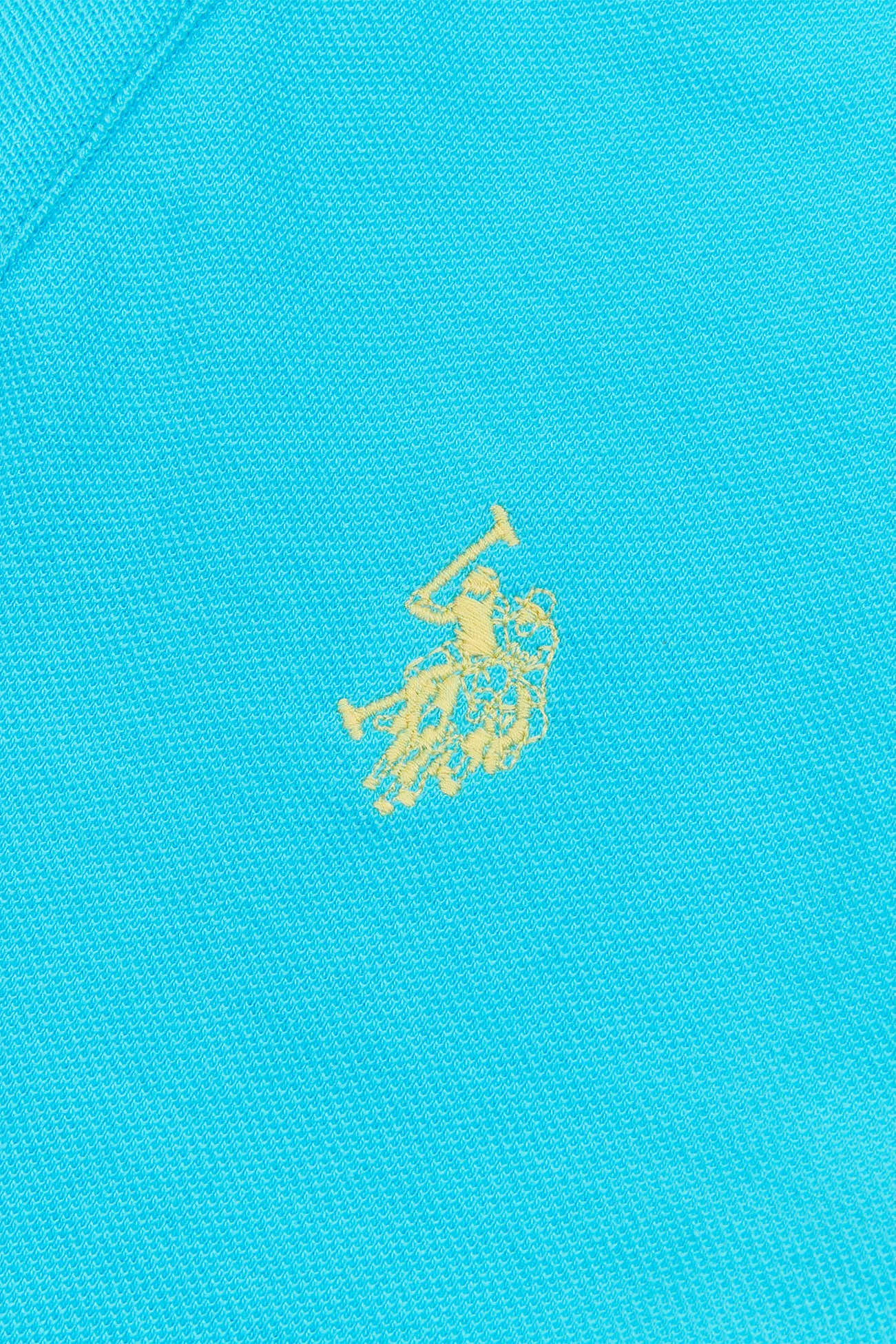 Boys Pique Polo Shirt in Blue Atoll