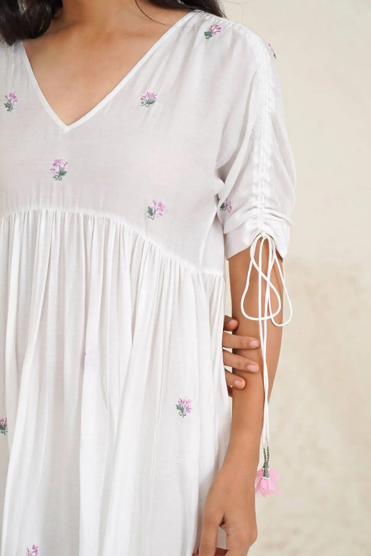 Breathable Embroidered Dress