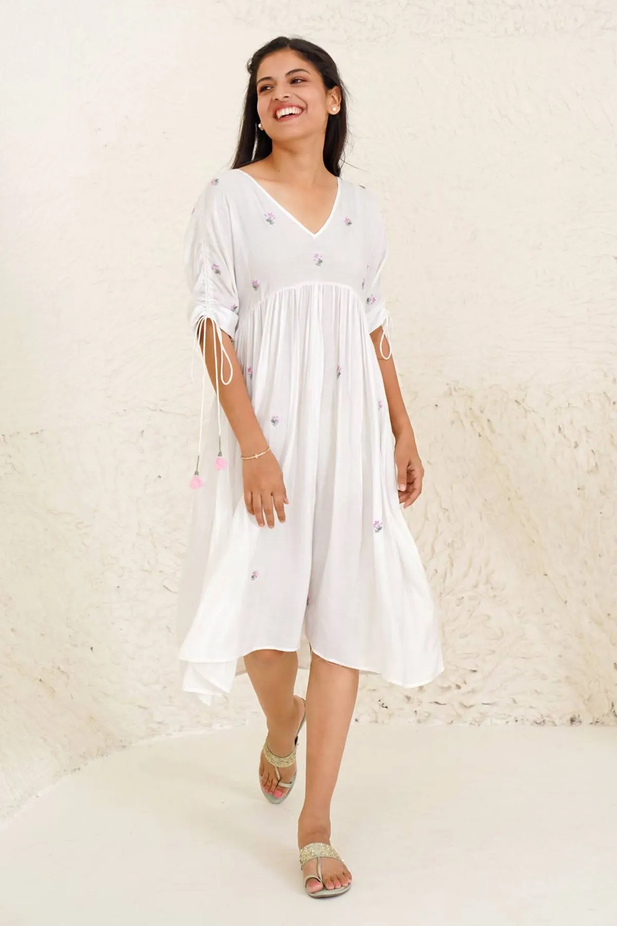 Breathable Embroidered Dress