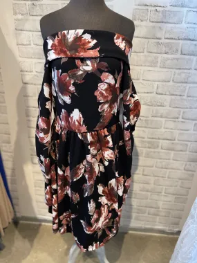 Brian Floral Off The Shoulder Dress