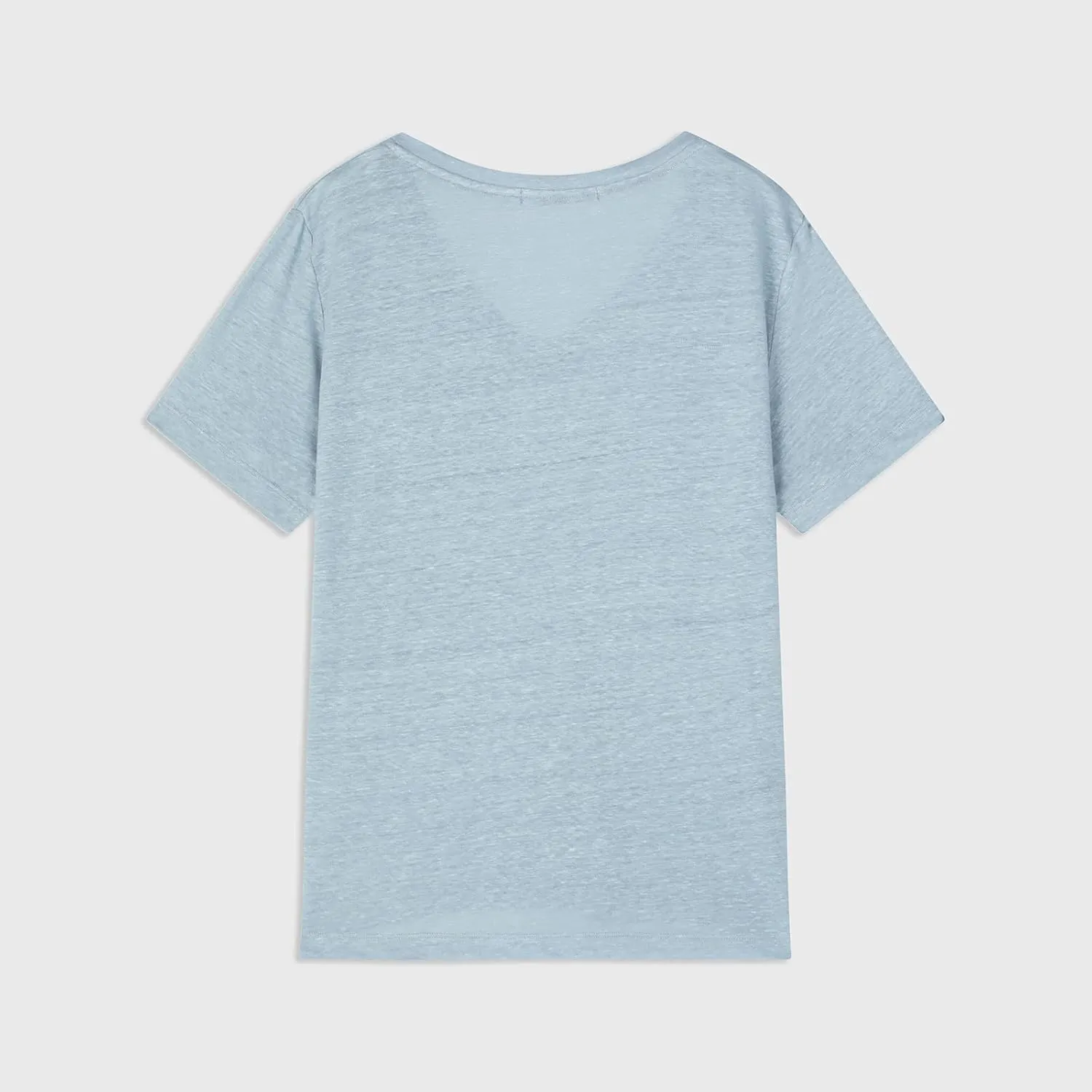 C4N Women's Basic Short Sleeve Summer Tops Shirt Linen Deep V-Neck T-Shirt Casual Top