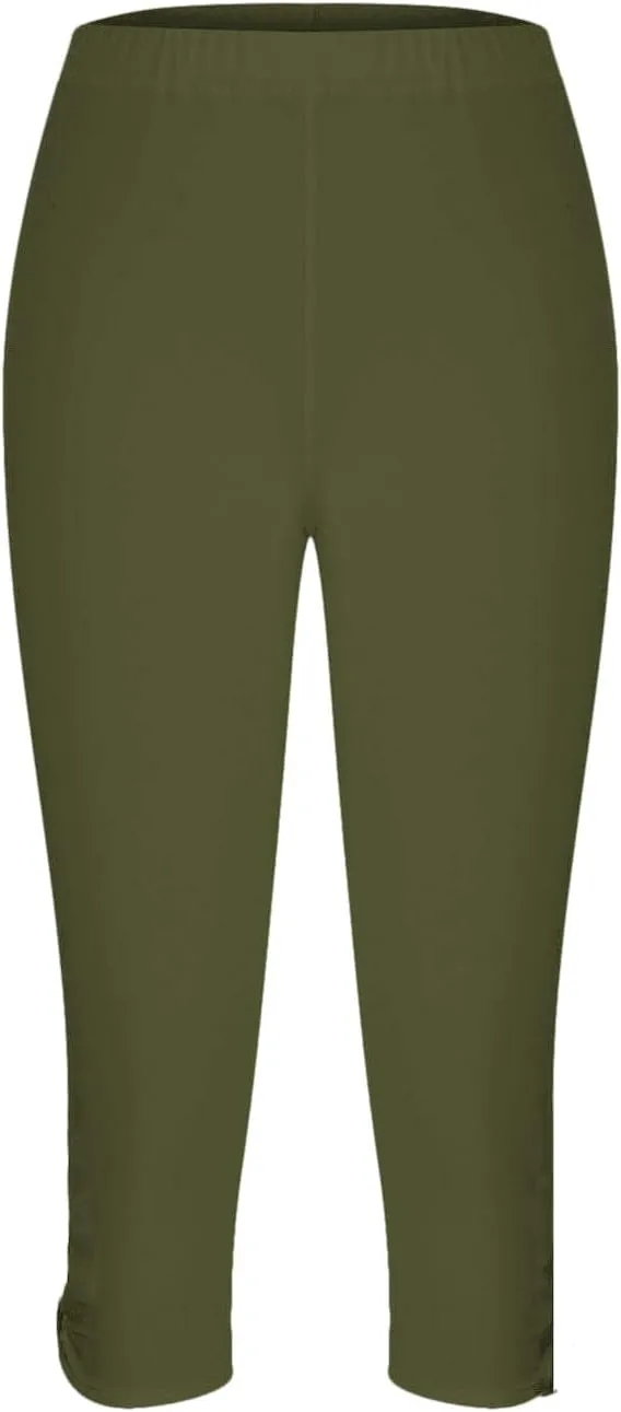 Capri Leggings for Women Dressy Cropped High Waist Yoga Pants Comfy Stretchy Leggings Workout Compression Shorts
