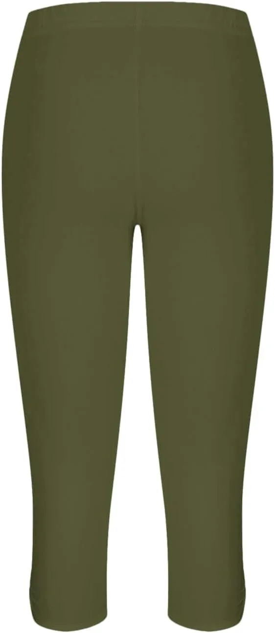 Capri Leggings for Women Dressy Cropped High Waist Yoga Pants Comfy Stretchy Leggings Workout Compression Shorts