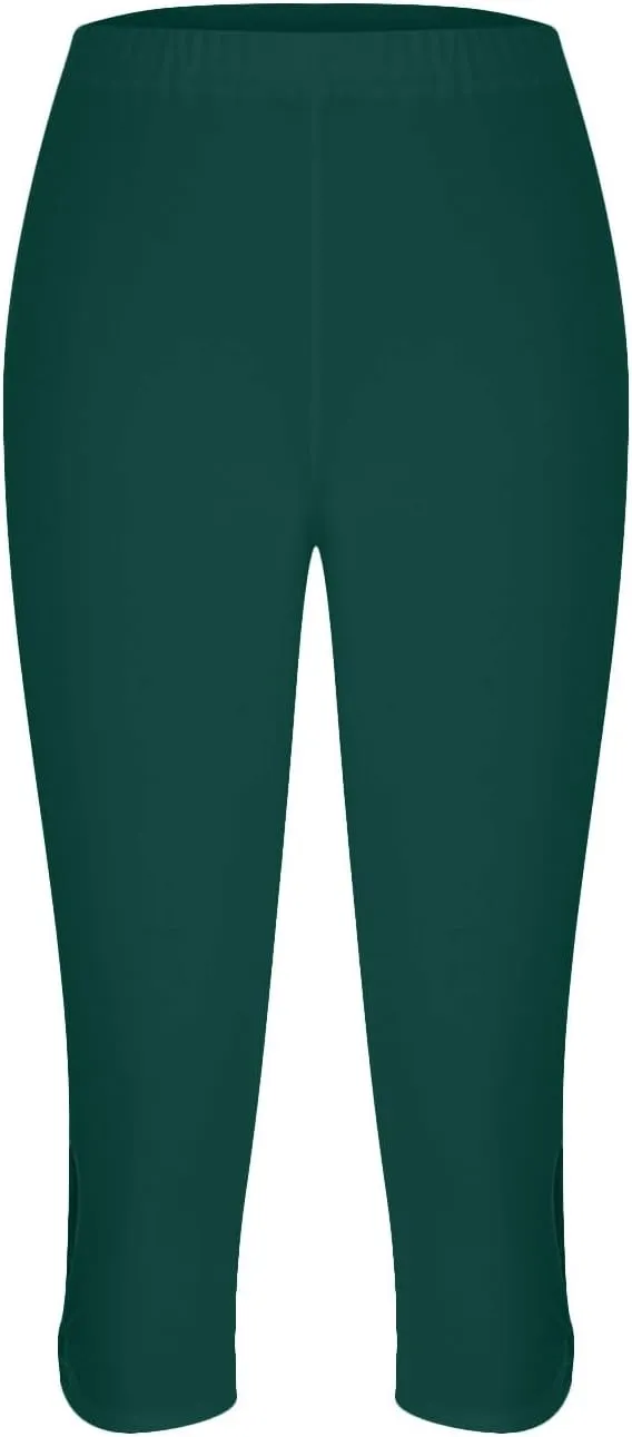 Capris Leggings for Women High Waist Cropped Pants Stretchy Workout Running Athletic Leggings with Pockets