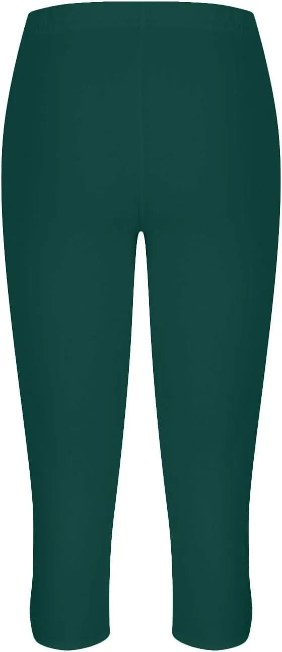 Capris Leggings for Women High Waist Cropped Pants Stretchy Workout Running Athletic Leggings with Pockets