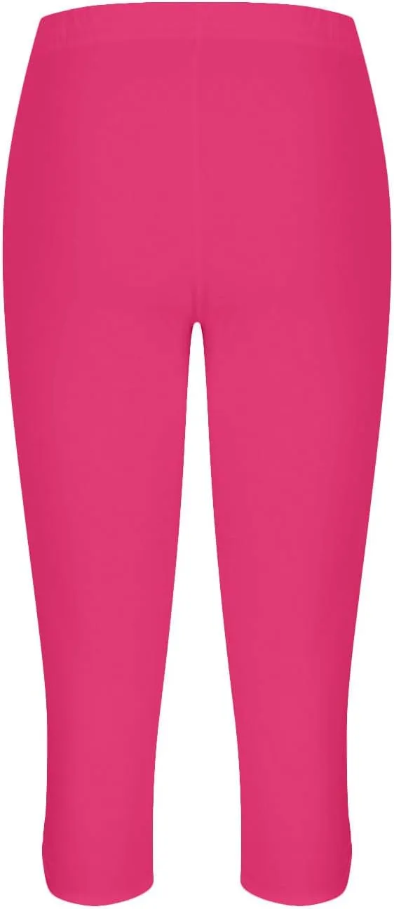 Capris Leggings for Women Summer Dressy Cropped High Waist Yoga Pants Stretchy Leggings Workout Compression Pant