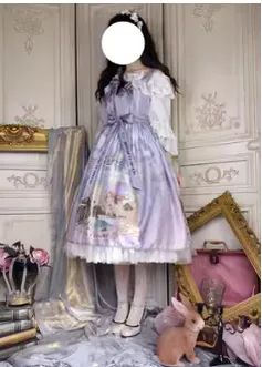 Cat-Romance~The Voice of Eco~Vintage Lolita Summer JSK