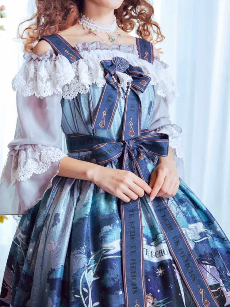 Cat-Romance~The Voice of Eco~Vintage Lolita Summer JSK