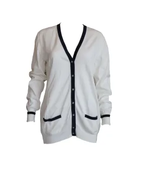 Chanel contrasting edge cardigan  #42 DXBS1452