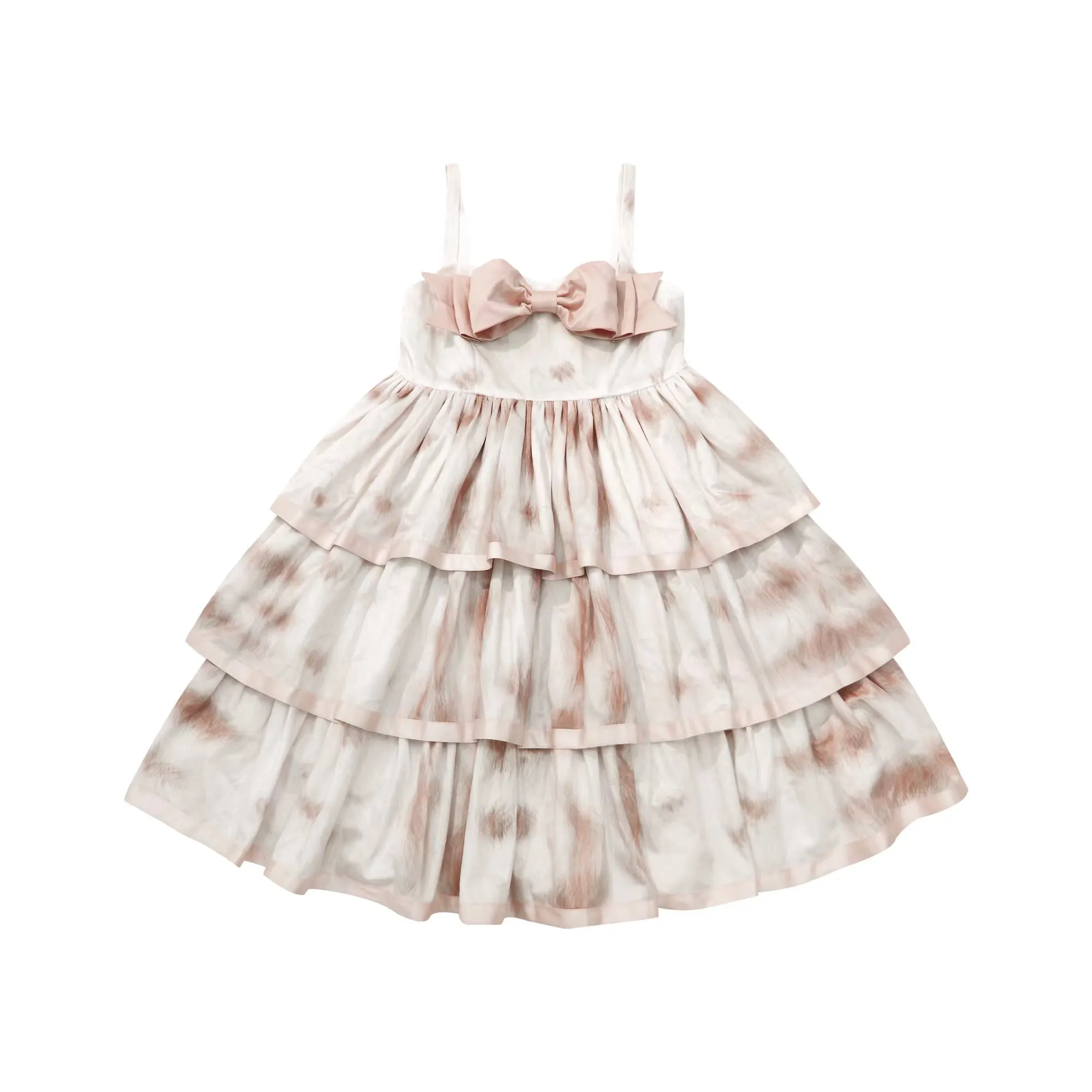 Choker Rabbit~Tabby Cat~Elegant Lolita Cat Pattern Three-layers JSK Dress