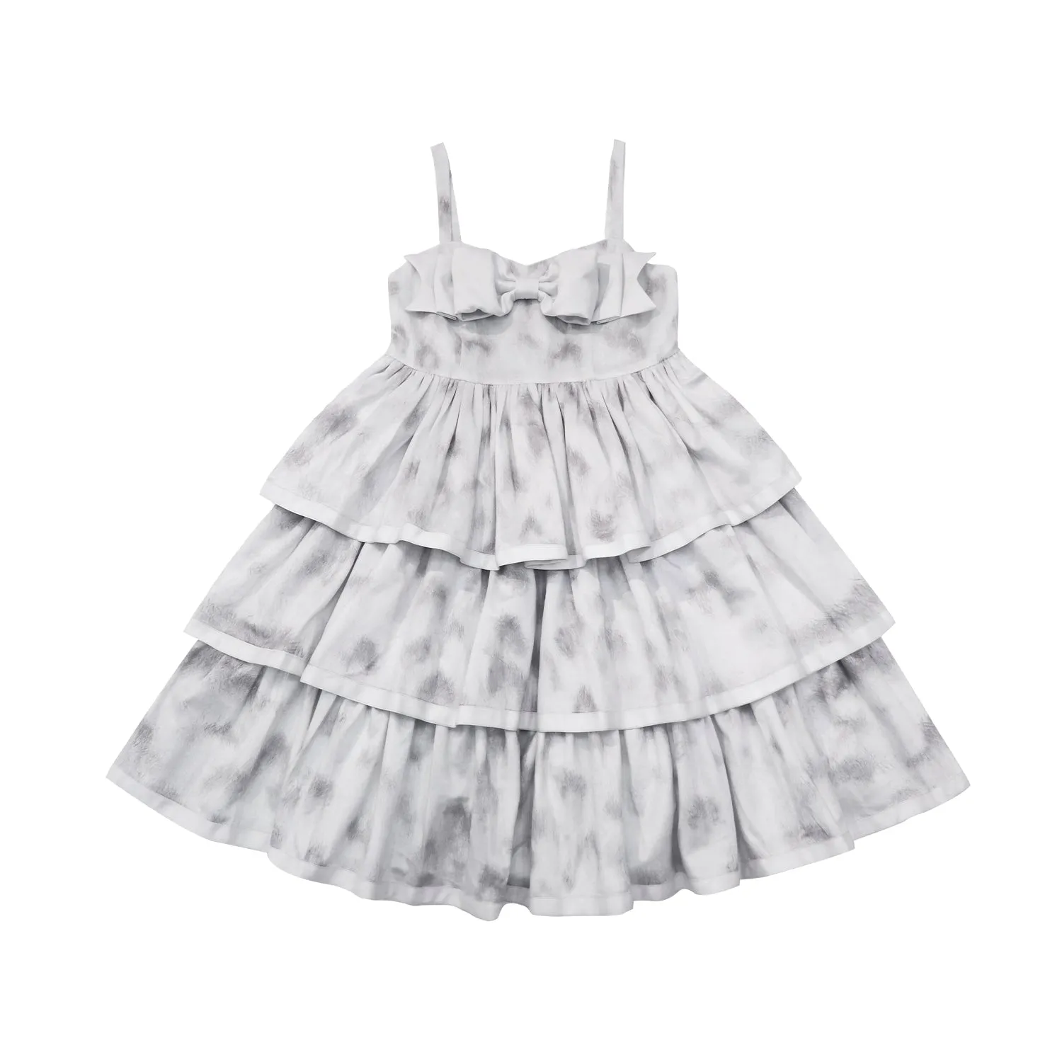 Choker Rabbit~Tabby Cat~Elegant Lolita Cat Pattern Three-layers JSK Dress