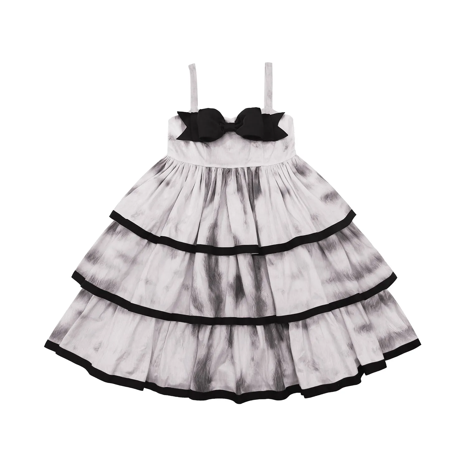 Choker Rabbit~Tabby Cat~Elegant Lolita Cat Pattern Three-layers JSK Dress