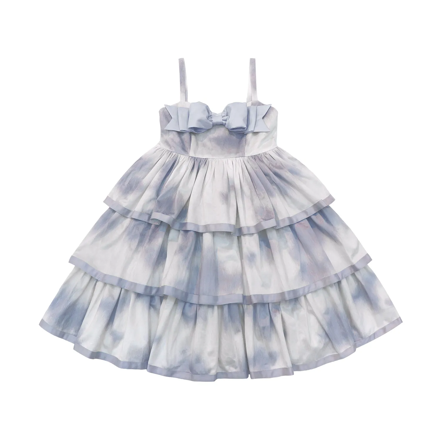 Choker Rabbit~Tabby Cat~Elegant Lolita Cat Pattern Three-layers JSK Dress