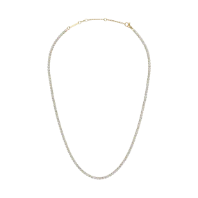 Classic Tennis Necklace Gold