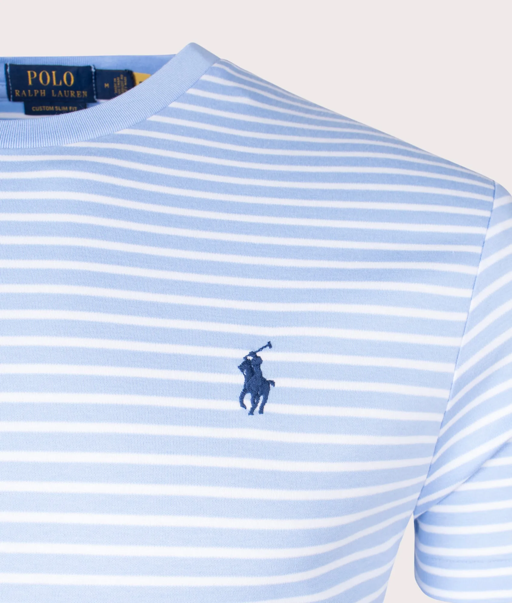 Custom Slim Fit Soft Cotton Stripe T-Shirt
