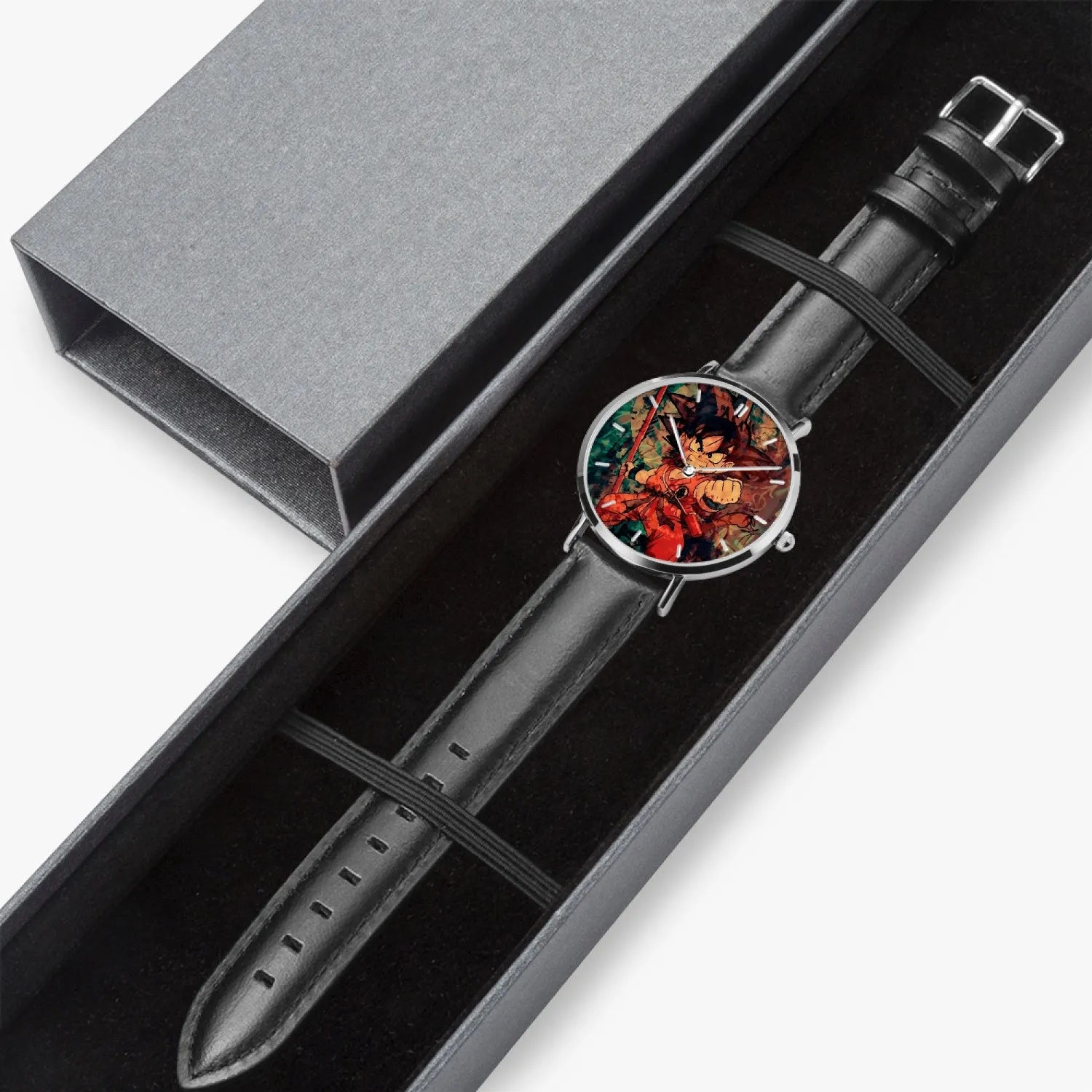 DBZ-Store Stylish Kid Young Goku Vintage Tie Dye Painting Watch
