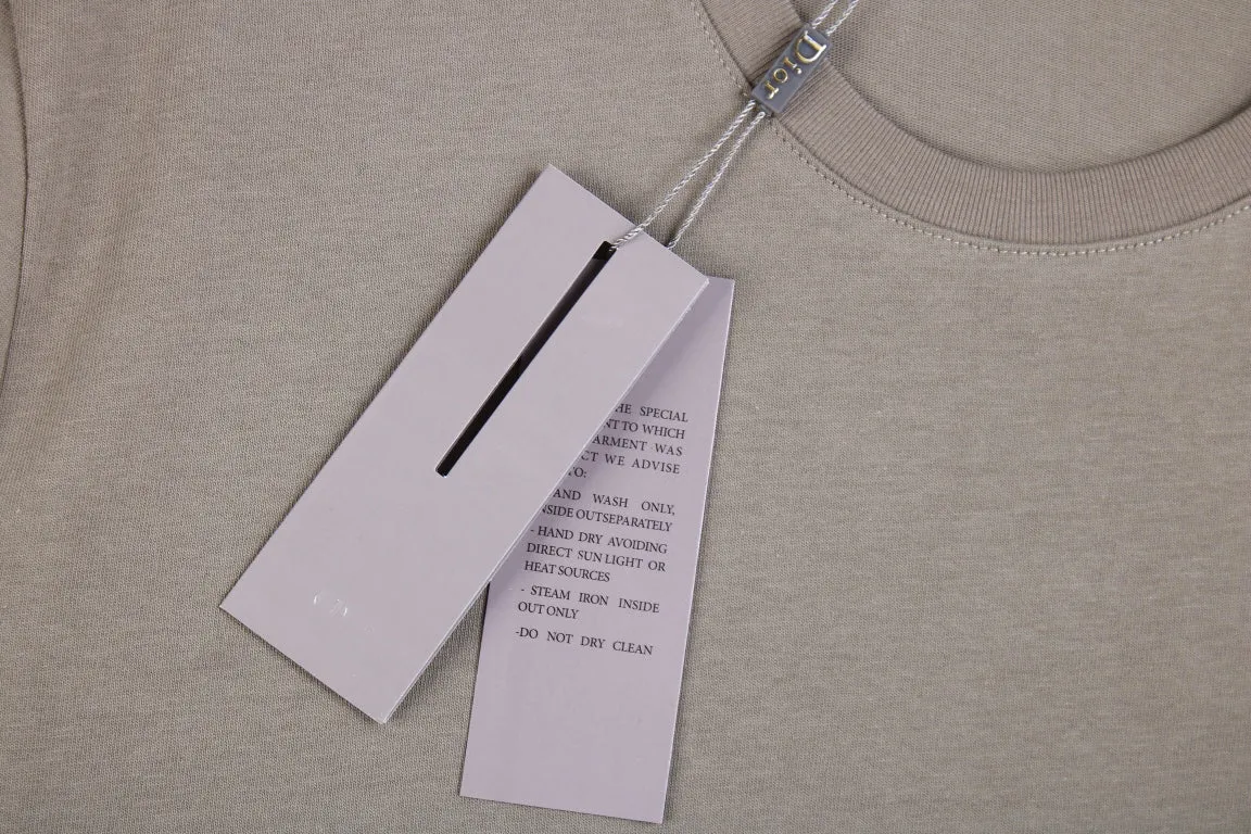 Dior Double D Logo T-Shirt (Khaki)