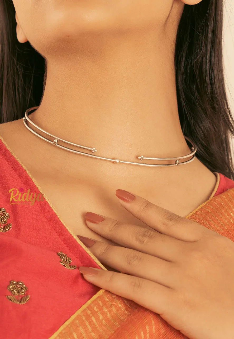 Double Layer Stylish Hasli Necklace