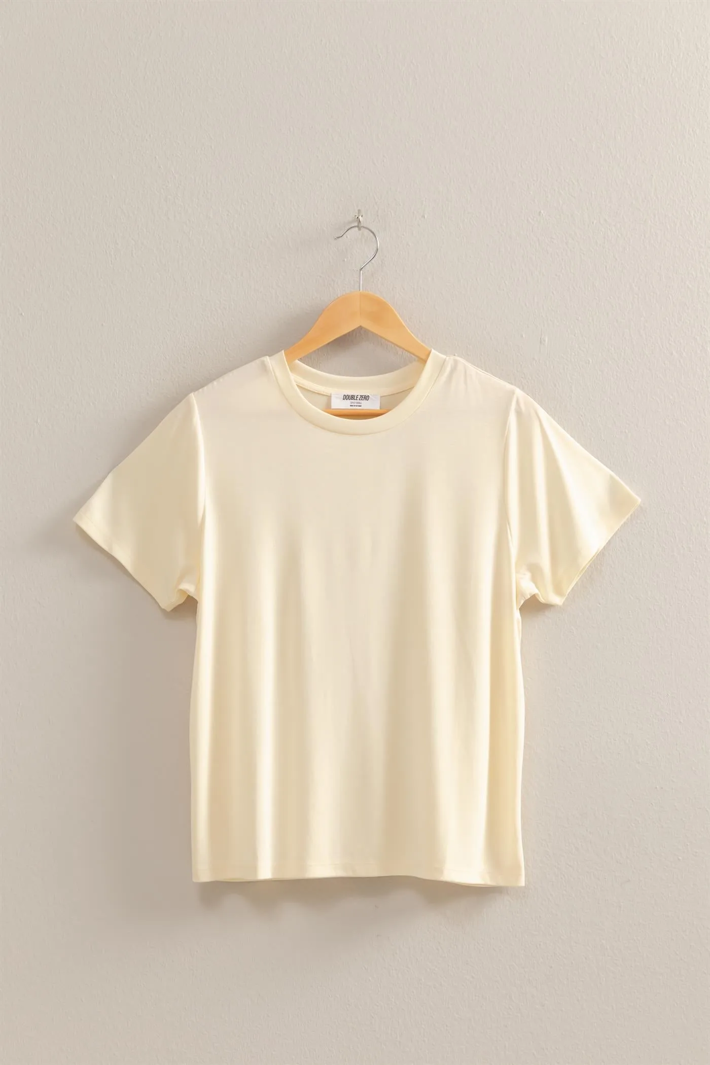 DZ25C449-Basic Round Neck Short Sleeve T Shirt