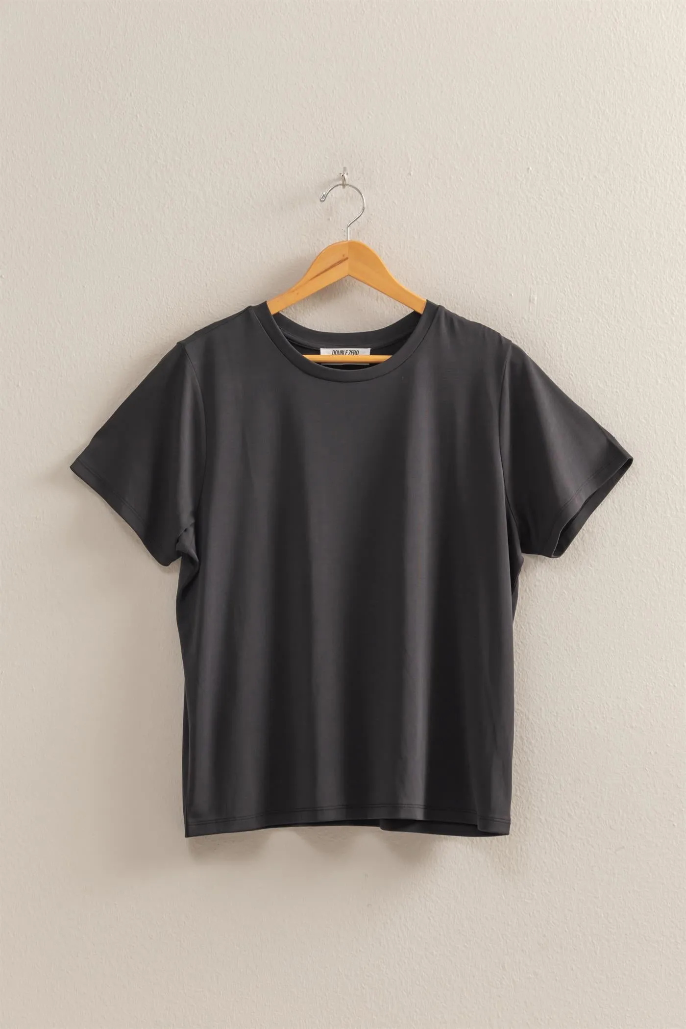 DZ25C449-Basic Round Neck Short Sleeve T Shirt