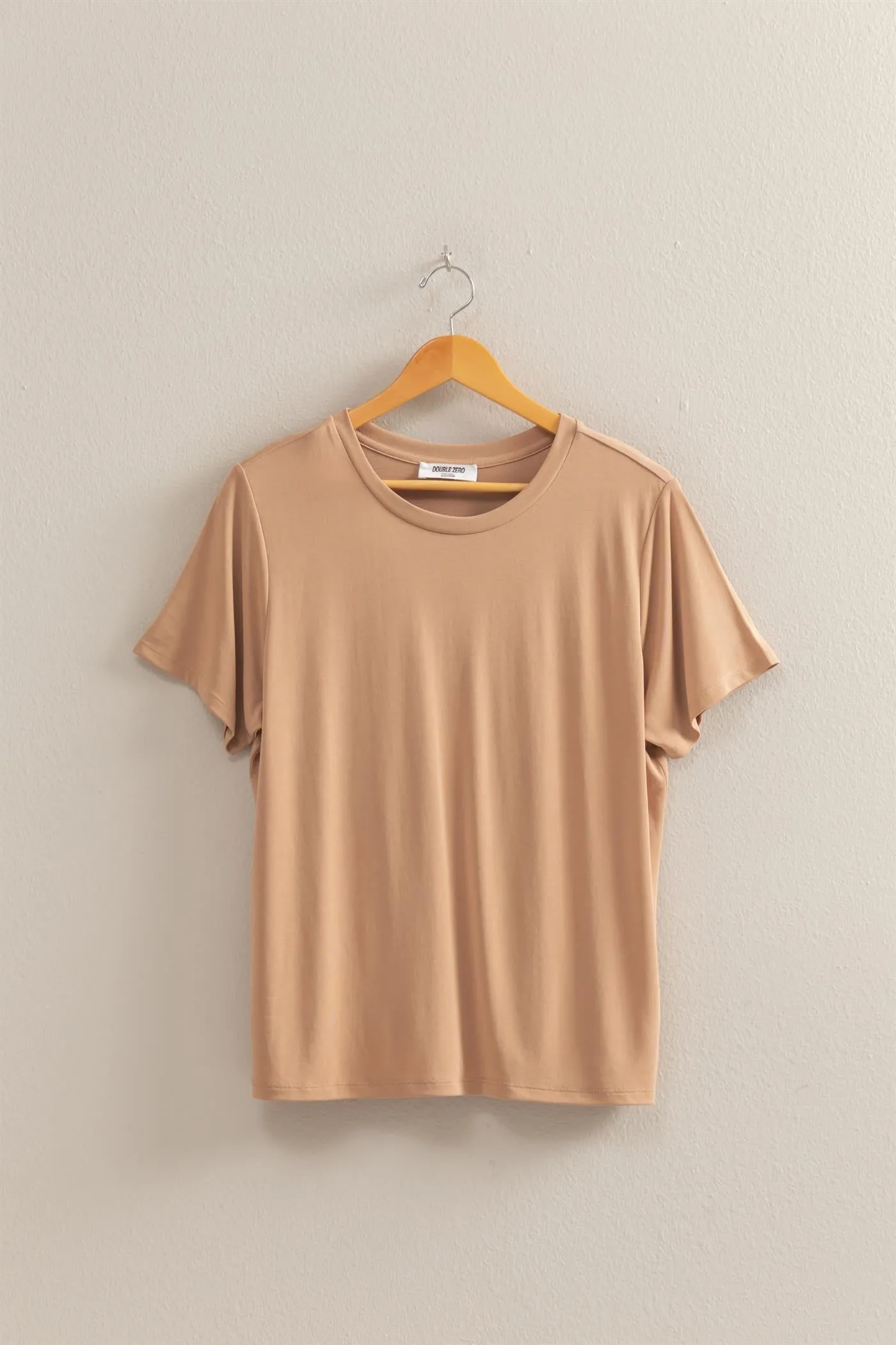 DZ25C449-Basic Round Neck Short Sleeve T Shirt