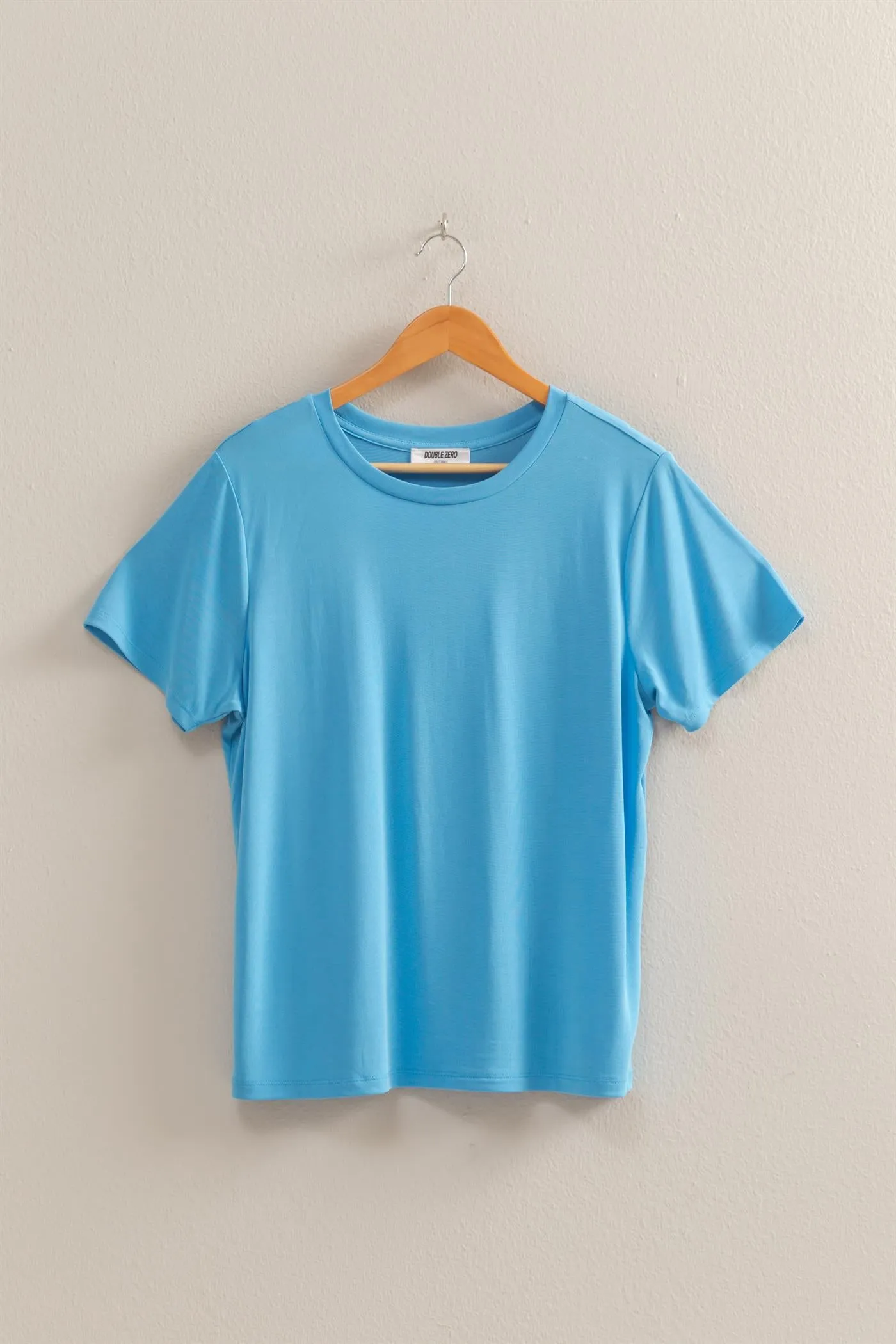 DZ25C449-Basic Round Neck Short Sleeve T Shirt