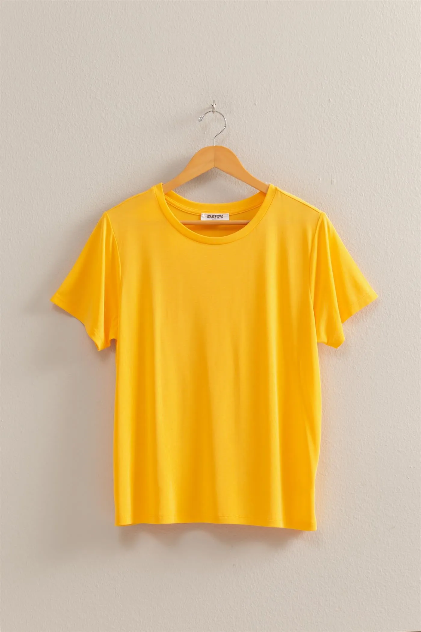 DZ25C449-Basic Round Neck Short Sleeve T Shirt