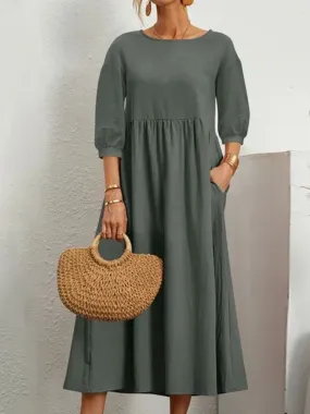 Elegant Maxi Dress | Flattering & Breathable Linen Design