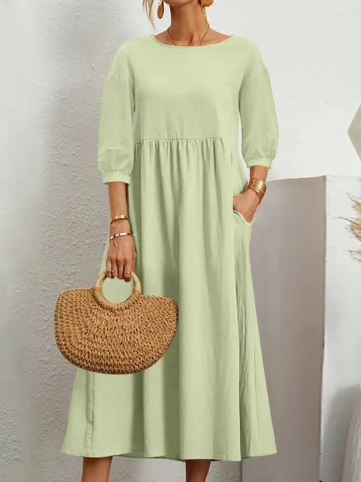 Elegant Maxi Dress | Flattering & Breathable Linen Design