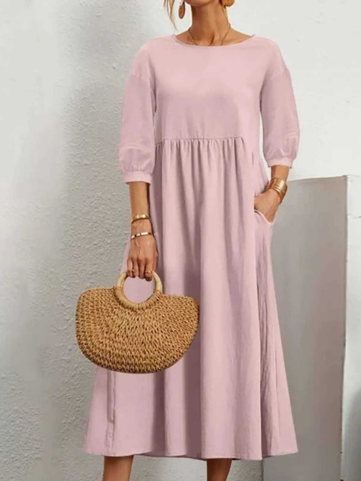 Elegant Maxi Dress | Flattering & Breathable Linen Design