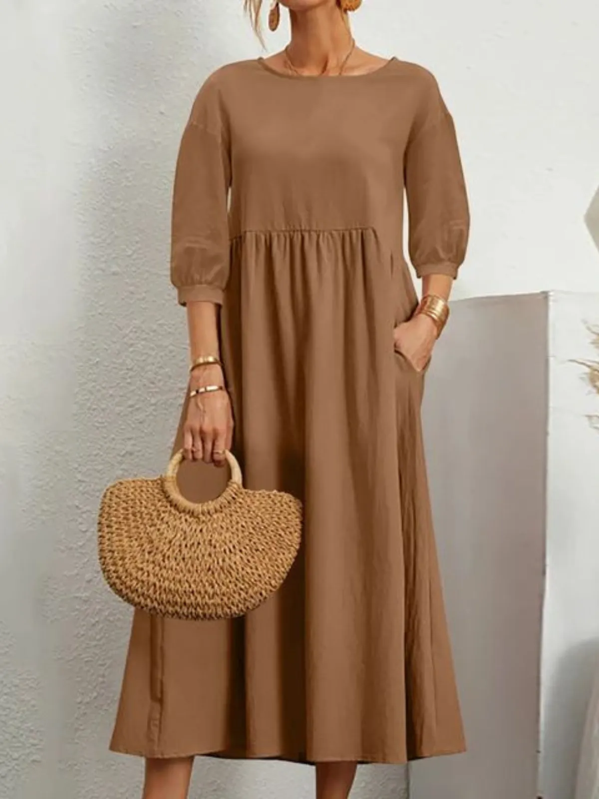 Elegant Maxi Dress | Flattering & Breathable Linen Design