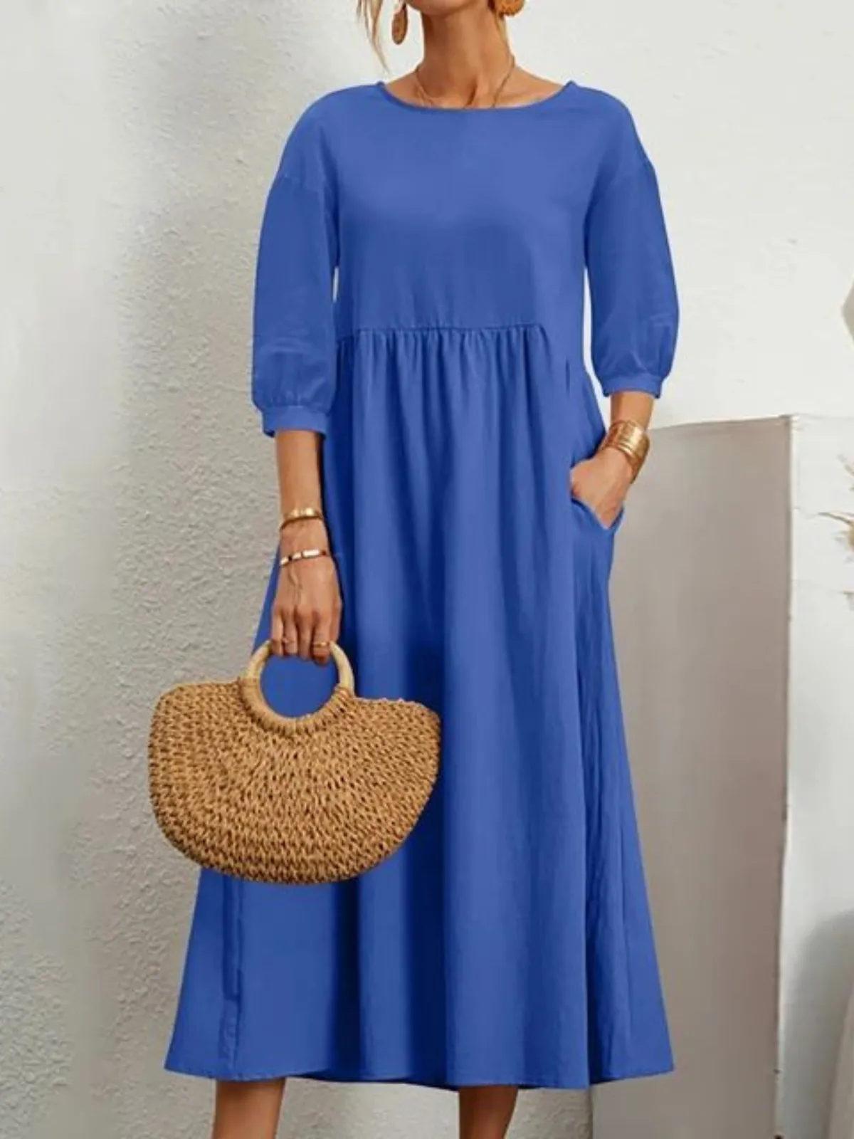 Elegant Maxi Dress | Flattering & Breathable Linen Design