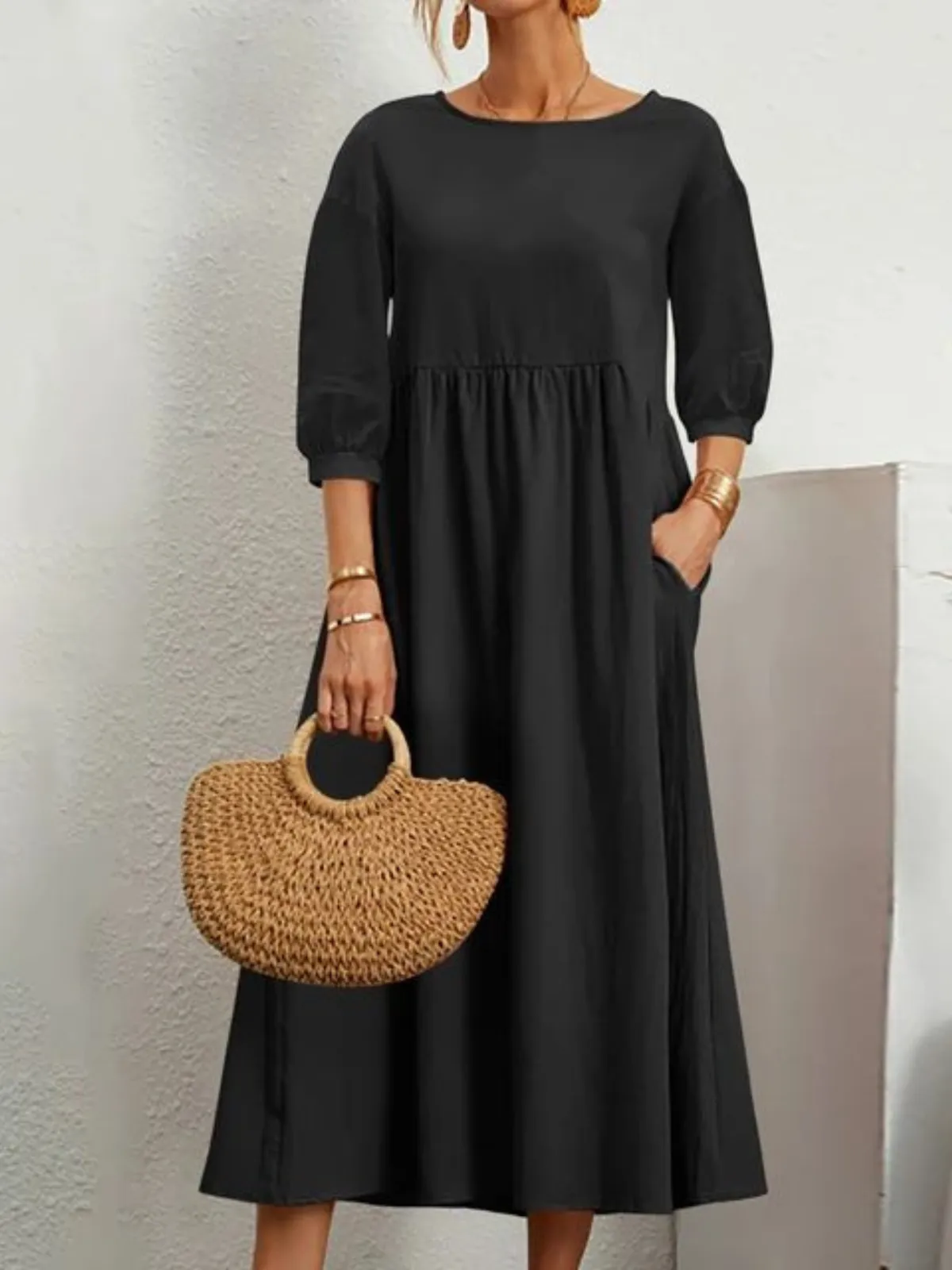 Elegant Maxi Dress | Flattering & Breathable Linen Design