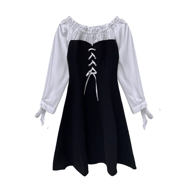 Elegant Off-Shoulder Barmaid Dress AD10642