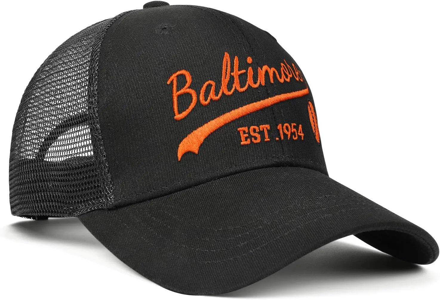 Embroidered City Trucker Hat for Men Women Mesh Unisex Baseball Cap