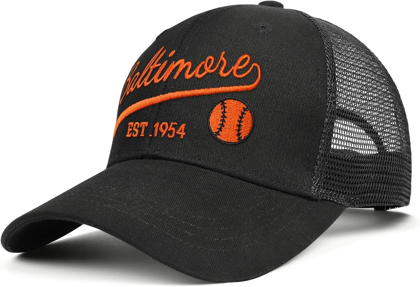 Embroidered City Trucker Hat for Men Women Mesh Unisex Baseball Cap