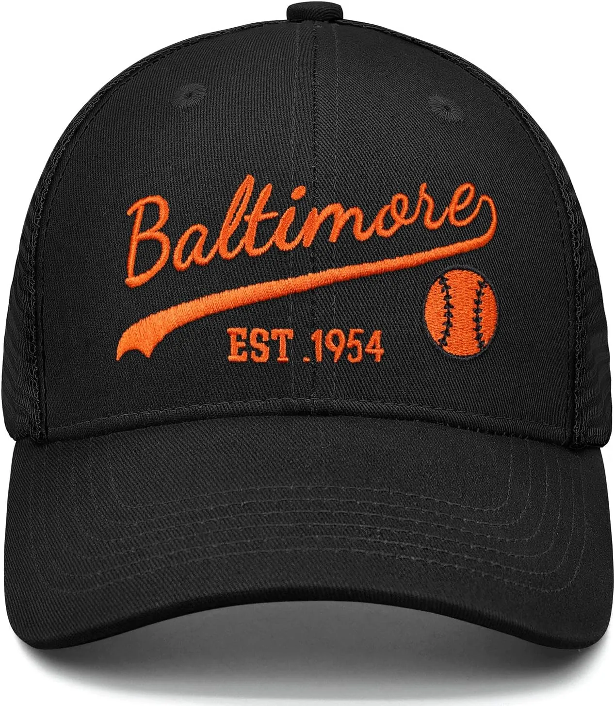 Embroidered City Trucker Hat for Men Women Mesh Unisex Baseball Cap