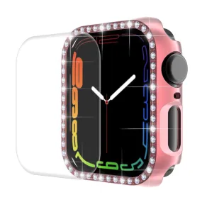 ENKAY Apple Watch (45mm) rhinestone cover with screen protector - Pink