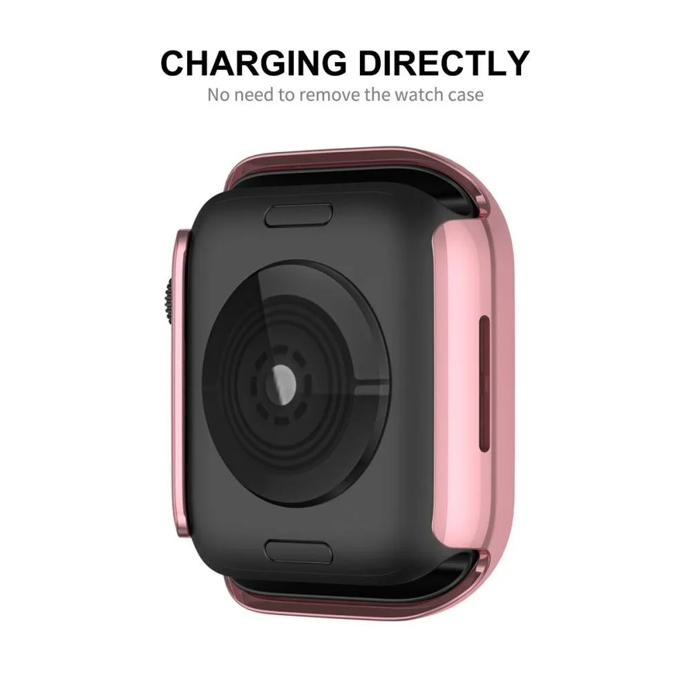 ENKAY Apple Watch (45mm) rhinestone cover with screen protector - Pink