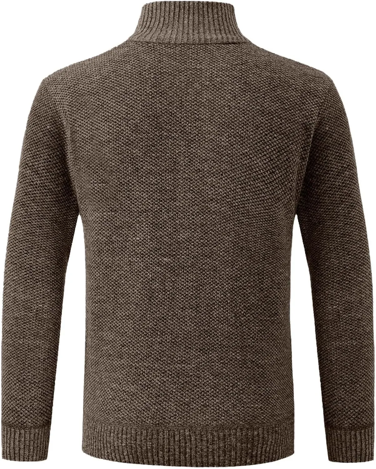 Fall Winter Sweater Cardigan for Men Full Zip Soft Knitted Long Sleeve Warm Sweater Fleece Lined Workout Dress Jacket