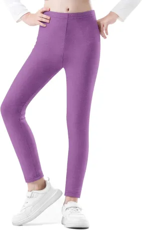 Girls Leggings Cotton Leggings for Toddler Footless Girls Pants Stretchy Baby Girl's Pants Infant Basic Leggings Size 6M -14Y