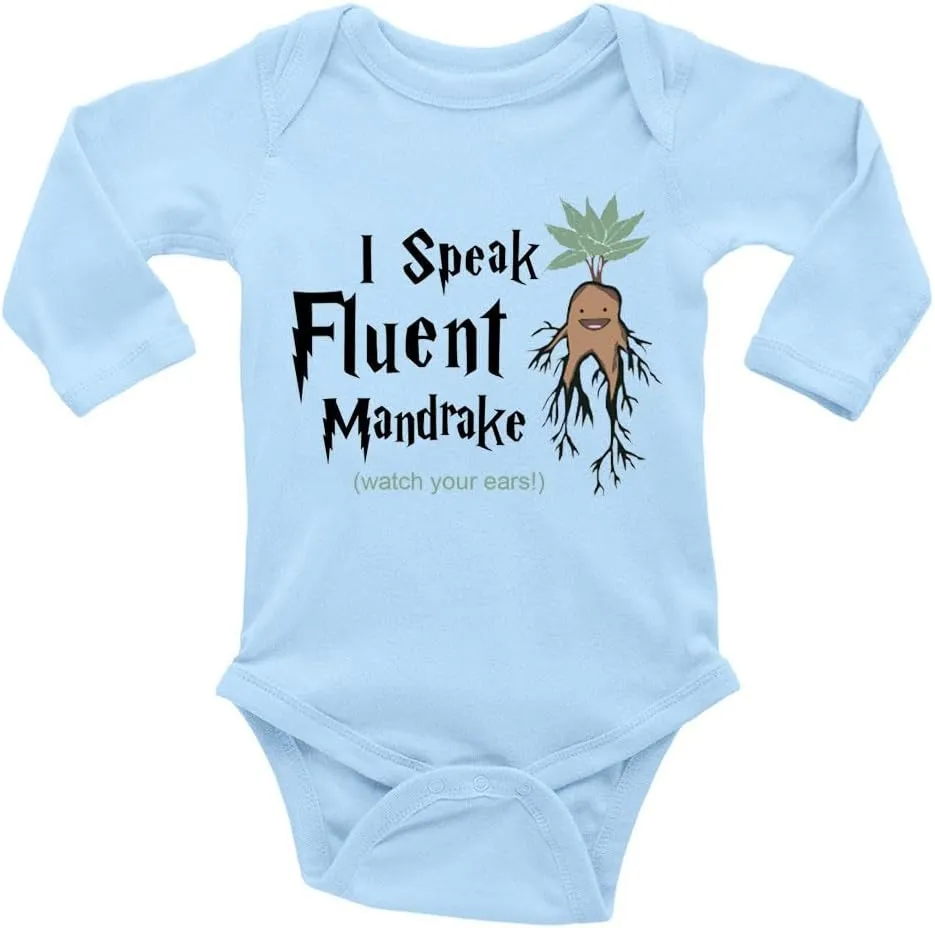 GKrepps I Speak Fluent Mandrake Watch Your Ears! Baby Clothes Newborn Organic Bodysuits Romper