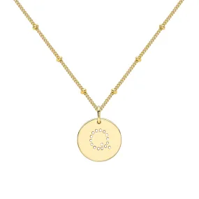 Gold Vermeil Alphabet Q Necklace